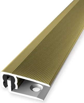 Produktbild von PROVISTON | Abschlussprofil | Parkettausgleich | Breite: 30 mm | Höhenausgleich: 7 - 18 mm | Länge: 900 mm | Aluminiumprofil | Gold | 1 Stück