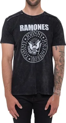 Produktbild von Ramones - "Wash Collection" T-Shirt für Herren/Damen Uni RO1665 (S) (Schwarz)