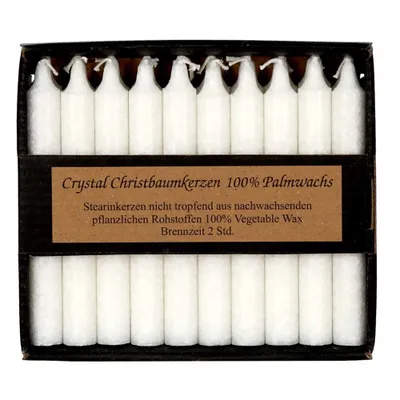 Produktbild von Crystal Christbaumkerze - weiß 20Stk.