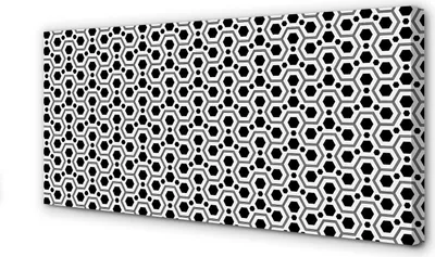 Produktbild von Leinwandbild 140x70 Wandkunst Hexagone