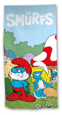 Immagine prodotto di Asciugamano da bagno Smurfs Friends 70 x 140 cm in poliestere