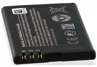 Produktbild von Akku für Nokia RM-953 Li-Ion 3,7 Volt 1000 mAh schwarz.