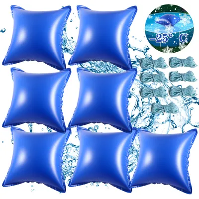 Produktbild von TolleTour 7pcs Poolkissen Pool Winter Luftkissen 122 x 122 x 60 cm, Pool Polster, Luftkissen, Winterkissen für Abdeckplanen Poolabdeckung Winter Überwinterung