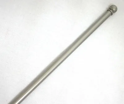 Produktbild von Scheibengardinenstange rund,Nickel matt Ø 7 mm ausziehbar 100 - 175 cm