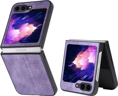 Produktbild von König Design Hülle kompatibel mit Samsung Galaxy Z Flip5 5G Kunststoff Soft Handyhülle - Handy Case Lila