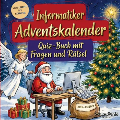 Produktbild von Informatiker-Adventskalender: Quiz-Buch mit Fragen und Rätsel