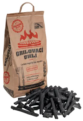 Produktbild von Carbón Vegetal de Marabú Grillkohle 3 kg