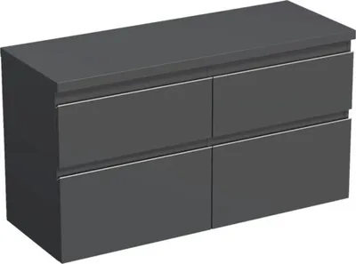 Obrázok produktu pre Skrinka pod umývadlo Jungborn TRENTA antracit matná 116,7 x 64,6 x 44,5 cm
