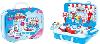 Produktbild von Luna Doktor Koffer Rucksack mit Zubehör 21-tlg. Arzt Medizin Spielset +3J