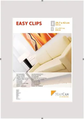 Produktbild von Cliprahmen Easyclips Normalglas 29,7 x 42 cm