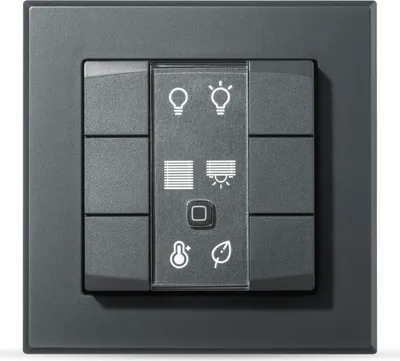 Produktbild von HOMEMATIC Wandtaster 6-fach anthrazit, 1 Stk.