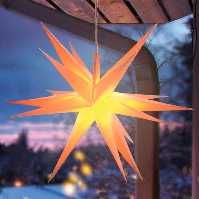 Produktbild von esotec Solar Leuchtstern Ø35cm für außen Weihnachtsstern Weihnachts-Deko 102573