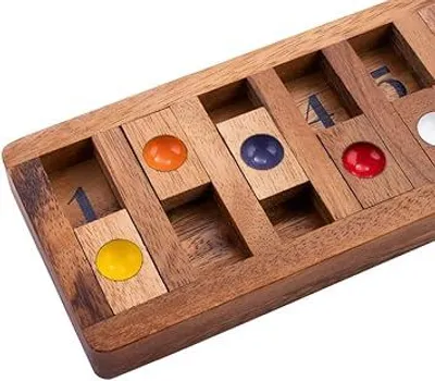 Produktbild von Longfield Games Shut The Numbers Holz Familienspiel Denkspiel