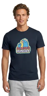 Produktbild von Spreadshirt Sesamstraße Krümelmonster Always Hungry Männer T-Shirt, S, Navy