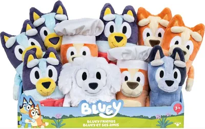 Obrázok produktu pre Moose Toys BLUEY plyšoví priatelia 6 rôznych