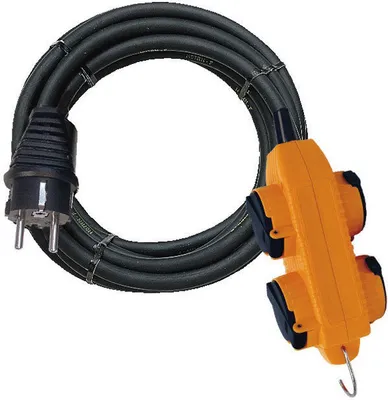 Produktbild von Qualitäts-Kunststoffkabel mit Powerblock, 5 m