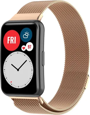 Productafbeelding van imoshion Milanees magnetisch bandje voor de Huawei Watch Fit - Rosé Goud
