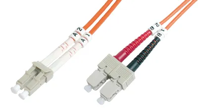 Immagine prodotto di DIGITUS DK-2532-01 Cavo patch in fibra ottica, LC-Duplex - SC-Duplex, OM2, 1,0 m
