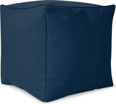 Produktbild von Green Bean® Sitzhocker "Cube" 40x40x40cm mit EPS Perlen Füllung - Fußhocker für Sitzsäcke - Dunkelblau