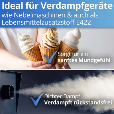 Produktbild von Nanoprotect Glycerin 99,5% | 1 Liter (1,25 kg) | Pharmaqualität und Lebensmittelqualität E422 | Rein pflanzliches Glycerol | flüssig liquid | Glyzerin