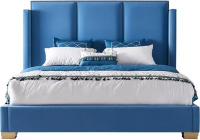 Image de Hôtel Lits Double Lit Design Bois Lits 180x200cm Chambre à coucher Nouveau