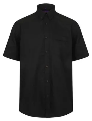 Produktbild von Henbury - Hemd für Herren kurzärmlig LT3316 (M) (Schwarz)
