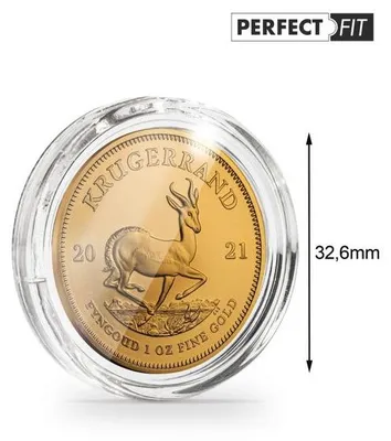 Produktbild von Münzkapseln ULTRA Perfect Fit für 1 oz. Krügerrand Gold (32,60 mm), 10er-Pack