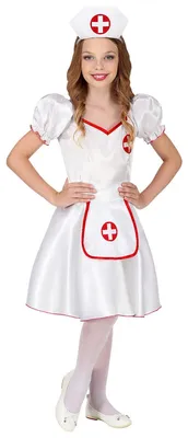 Produktbild von Kinderk. Krankenschwester 116 cm Kleid und Haube, 4 - 5 Jahre