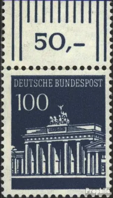 Produktbild von Briefmarken BRD (BR.Deutschland) 1966 Mi 510 Oberrandstück postfrisch Brandenburger Tor