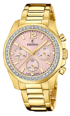Produktbild von Festina Damenuhr Boyfriend Armbanduhr Edelstahl gold UF20609/4