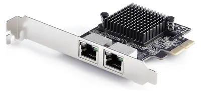 Image de StarTech.com 2-Port 5 Gbit Netzwerkkarte, PCI Express NIC, Realtek RTL8126, Windows und Linux Multi-Gigabit LAN Karte