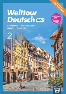 Immagine prodotto di WSiP Welttour Deutsch NEU 2. Podręcznik. Liceum i technikum. Edycja 2024, Edukacyjny, Polski, Broszurowa okładka, 136 stron(y)