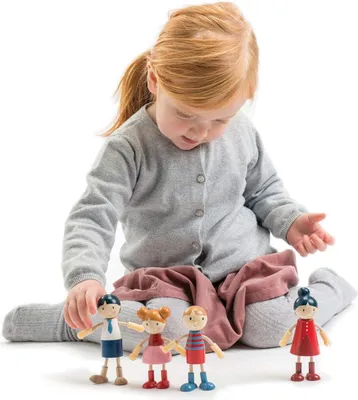 Zdjęcie produktu dla Tender Leaf Toys Doll Familie (Material Holz, Kinderspielzeug, Bunt) 7508142