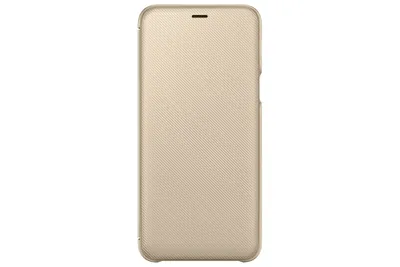 Produktbild von Samsung Galaxy A6 Plus 2018 Hülle - Kunstleder - Samsung Klapphülle - Gold