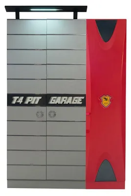 Produktbild von Auto Set Bett Kleiderschrank Kommode Schreibtisch Junge Möbel 4tlg.
