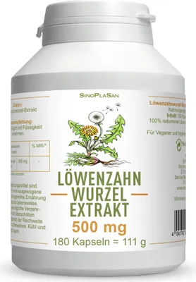 Produktbild von Löwenzahnwurzel-Extrakt 500 mg Mono Kapseln 180 St