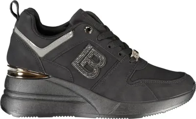 Produktbild von Damen-Sportschuh Schwarz: Strass, Plateau, Kontrast-Details, Logo