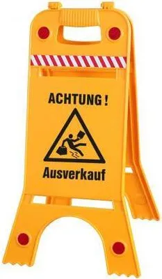 Produktbild von Warnaufsteller Aufsteller - Achtung! - Gr. ca. 28 x 64 cm - 308538/3