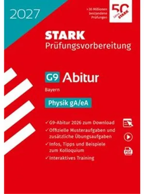 Produktbild von STARK Physik gA/eA - Abitur 2027 Bayern - Prüfungsvorbereitung