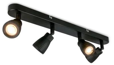 Produktbild von Briloner LED Deckenlampe Schwenkbar 52,5 cm 14W 1600lm 3000K Warmweiß 4-flammig Schwarz - Deckenstrahler Wohnzimmer Flur Küche Büro