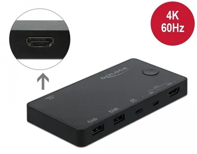 Immagine prodotto di Switch KVM Delock HDMI / USB-C™ 4K 60 Hz con USB 2.0