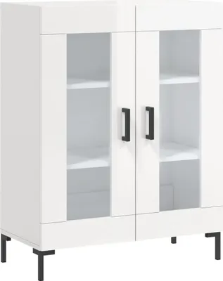 Obrázek produktu pro vidaXL Příborník vysoký lesk bílý 69,5x34x90 cm Dřevěný materiál