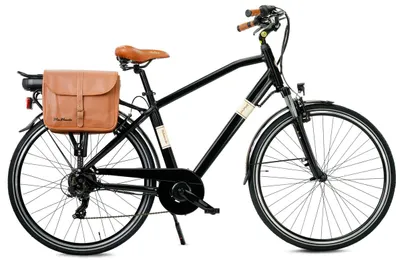 Immagine prodotto di Via Veneto Bici Elettrica Classic E-bike Man 28” 6V Grigio Gallante con Borse Laterali