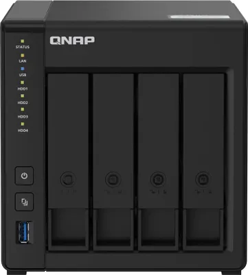 Produktbild von QNAP TS-451D2 NAS Tower Eingebauter Ethernet-Anschluss Schwarz J4025