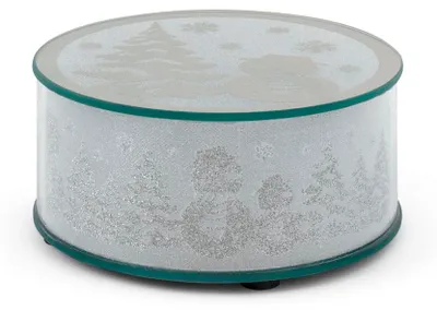 Produktbild von H&h Glasaufsteller Weihnachtsdeko Glitzereffekt mit LED cm15x7