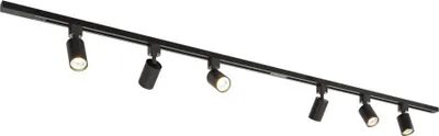 Produktbild von hoftronic LED Schienensystem 2x1m 6 Strahler IP20 Schwarz