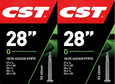 Produktbild von 2x CST 28 SV Schlauch 28 Zoll (18/25-622/630) Rennrad Fahrradschlauch