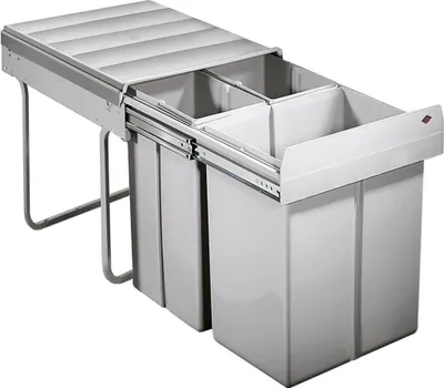 Immagine prodotto di WESCO 757721-85 Selezionatore di rifiuti 40 (2x10 + 20) litri TRENTA 5 da 40 cm di larghezza dell'armadio