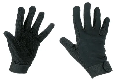 Produktbild von Kerbl Reithandschuh Baumwolle Jersey, schwarz, M
