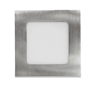 Obrázek produktu pro Ecolite Stříbrný vestavný LED panel hranatý 120 x 120mm 6W Barva světla: Denní bílá LED-WSQ-6W/41/CHR